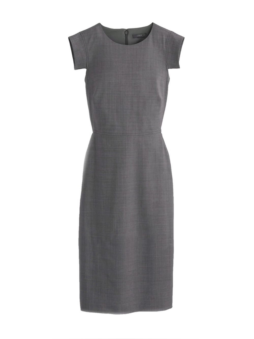 J.Crew Resume Dress in Heather Grey Stretch Wool Size 6